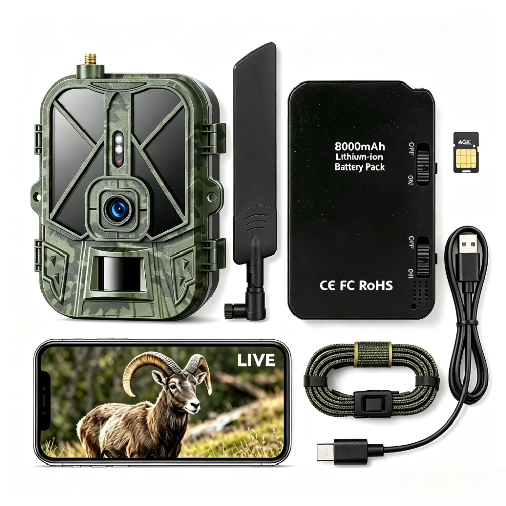 Hunting And Outdoor Shows - كاميرا صيد خارجية 4G بدقة 120