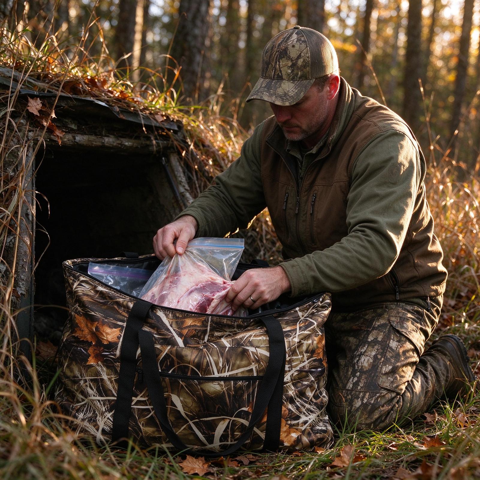 حقيبة صيد مقاومة للماء مع نظام - مراجعة Outdoor Hunting Gear Storage وسعره