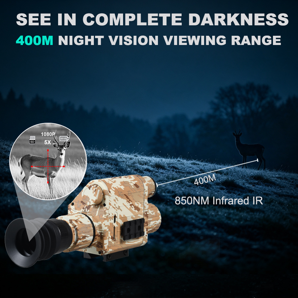 منظار رؤية ليلية للصيد بعدسة 5 - مراجعة Trail Camera Infrared وسعره